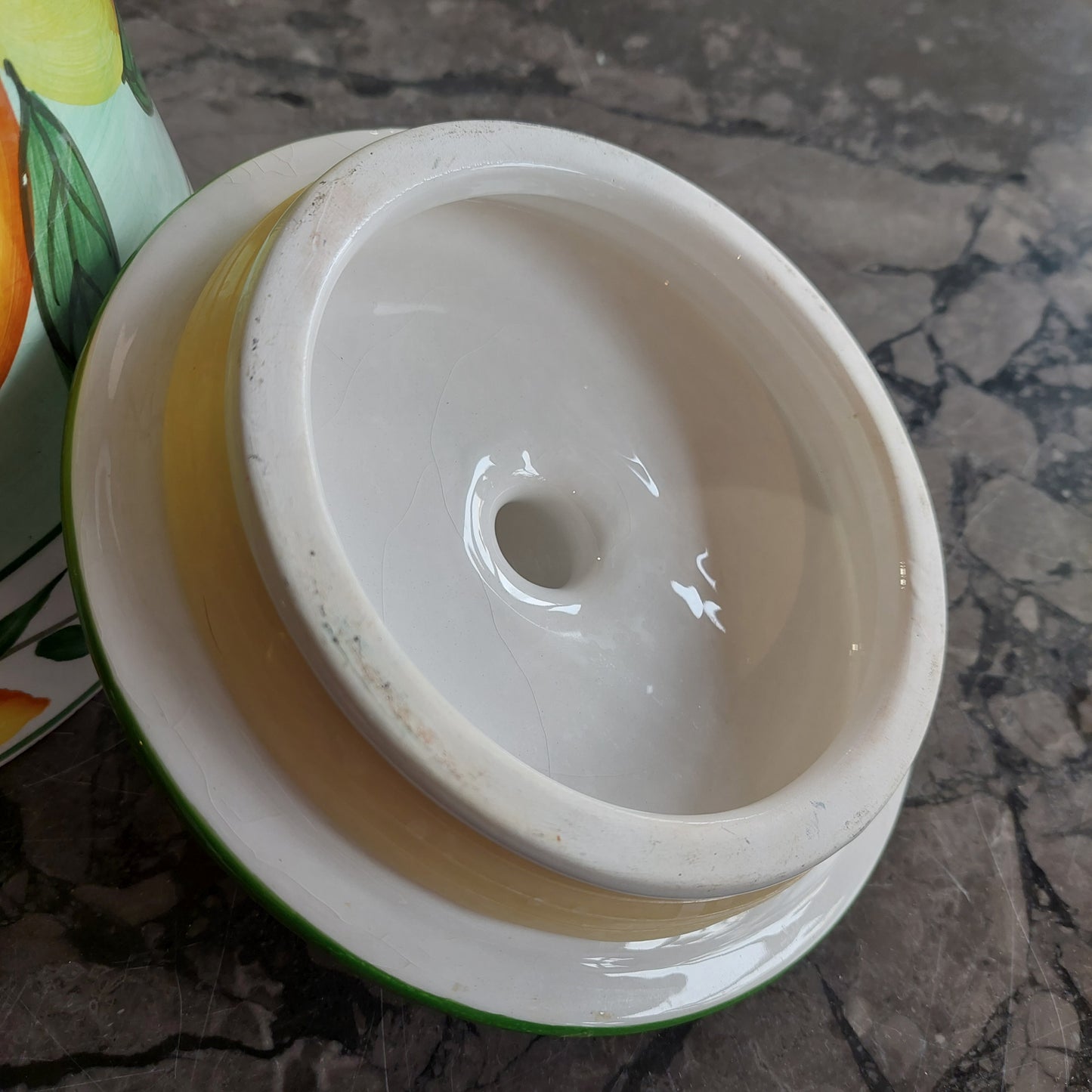 Biscottiera * Ceramica Decoro Limoni