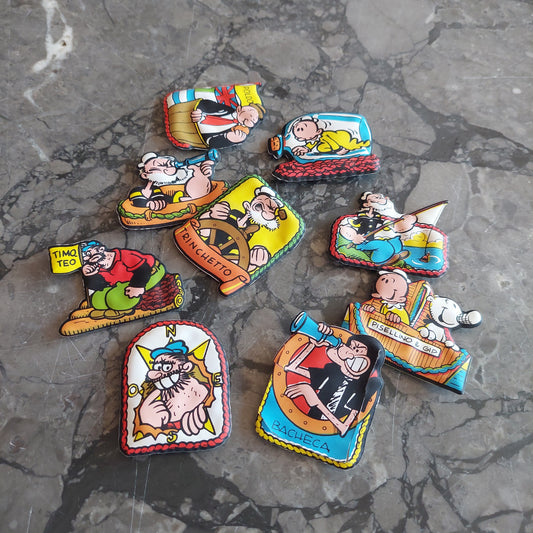 Set/5 Figurine Plasteco Formaggino Mio Collez. Braccio Di Ferro