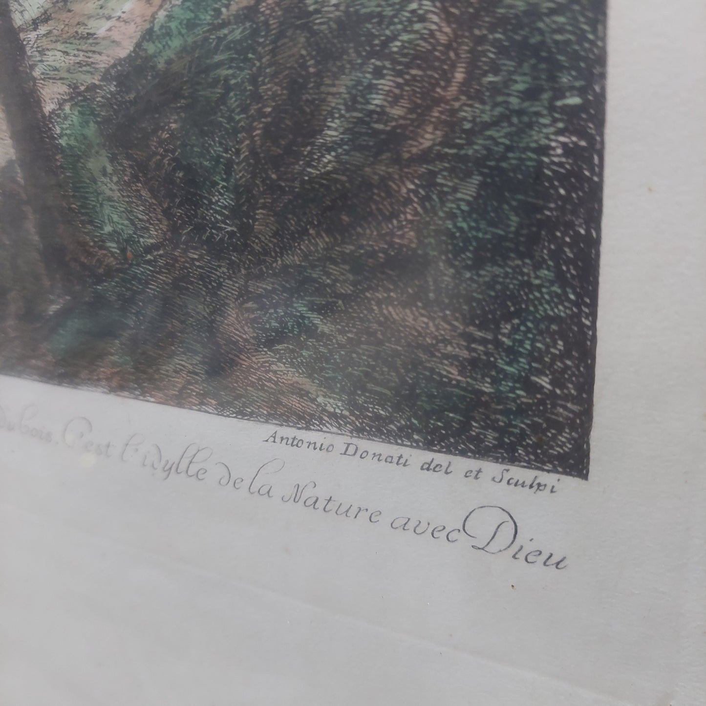 Quadro Litografia Paesaggio Antonio Donati Cm71x50