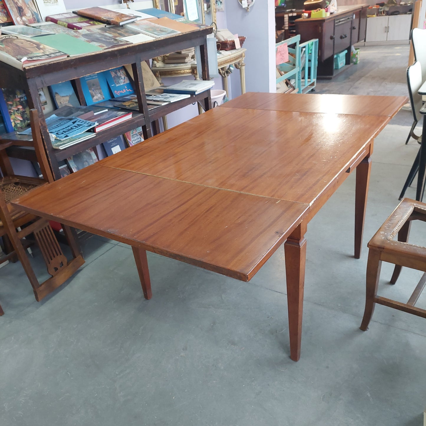 Tavolo * Legno All. Cm100x100/180x80h