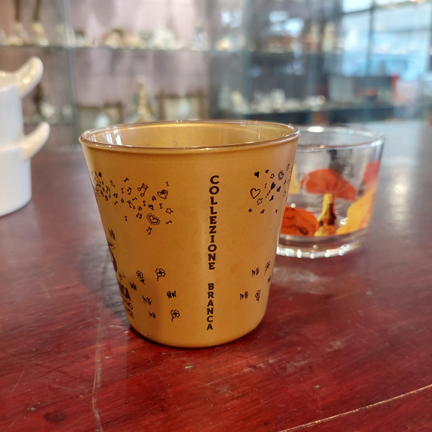 Bicchierino Vetro Fernet-branca Vintage