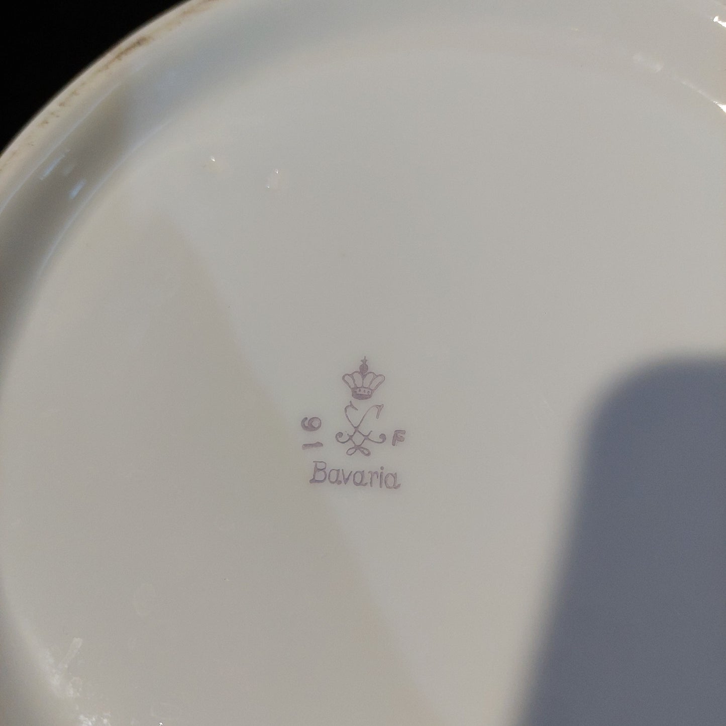 Zuppiera Con Coperchio Porcellana Bavaria Decoro Fiori