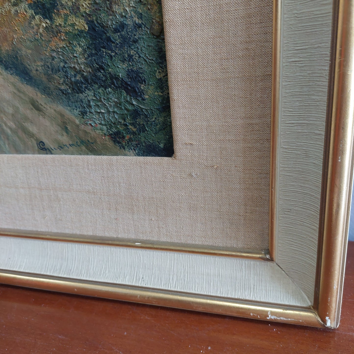 Quadro Paesaggio Campestre Firmato Guarnera Cm53x43