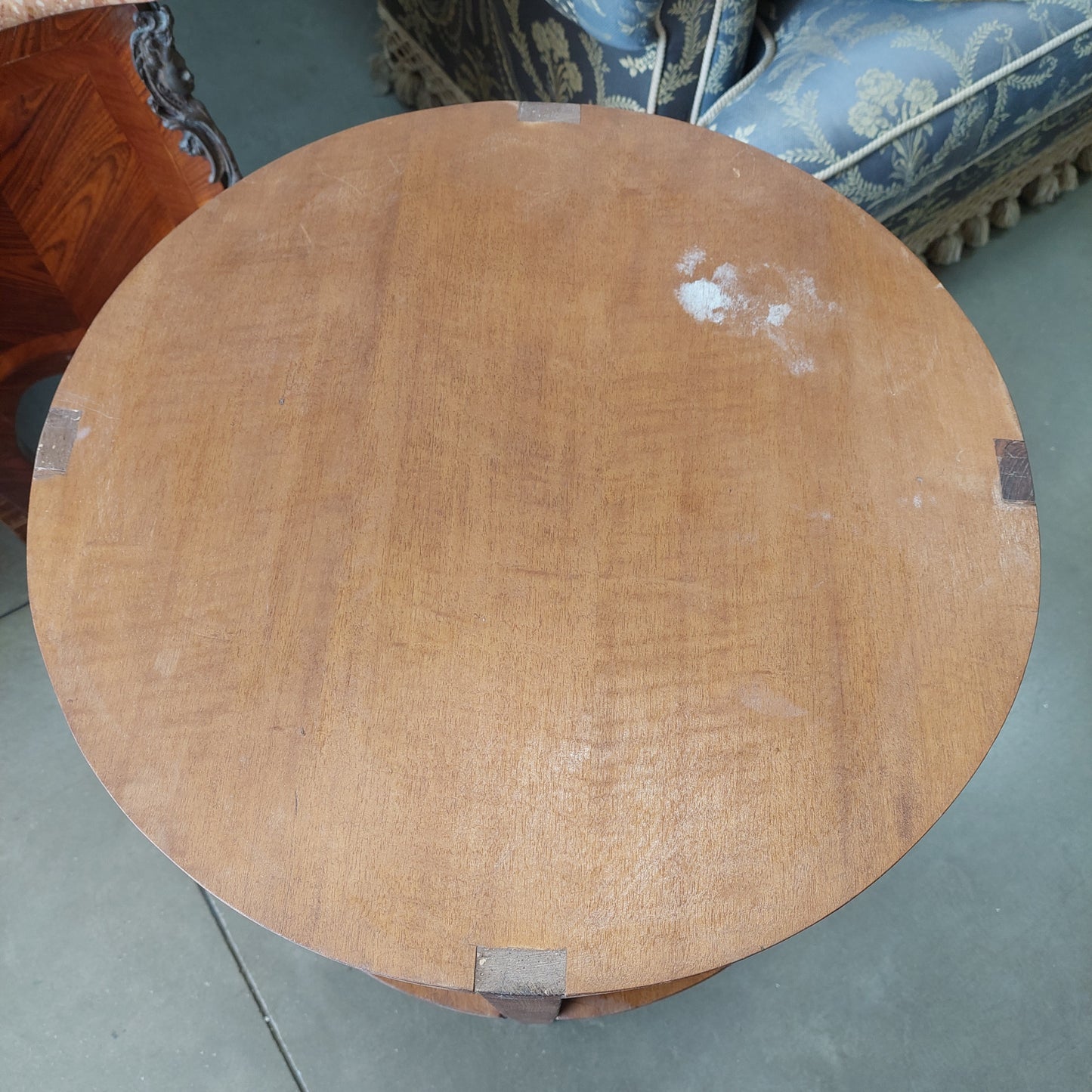Tavolino Legno Tondo 2/ripiani D50x69h