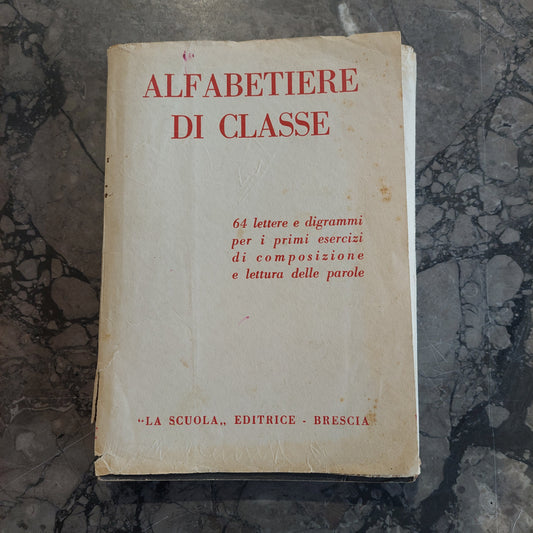 Alfabetiere* Di Classe Vintage
