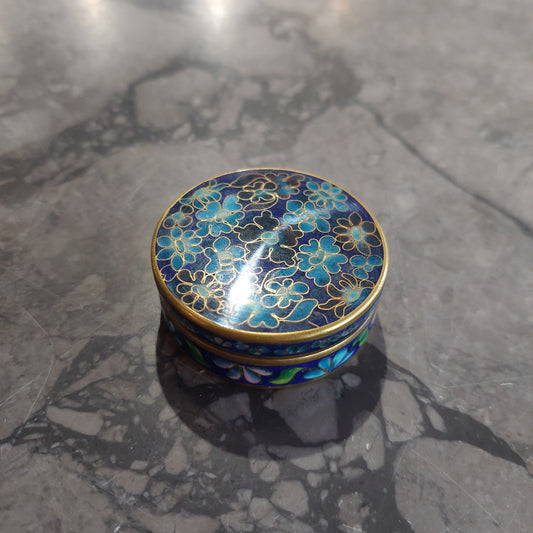 Mini Scatolina Tonda Cloisonnè Cinese