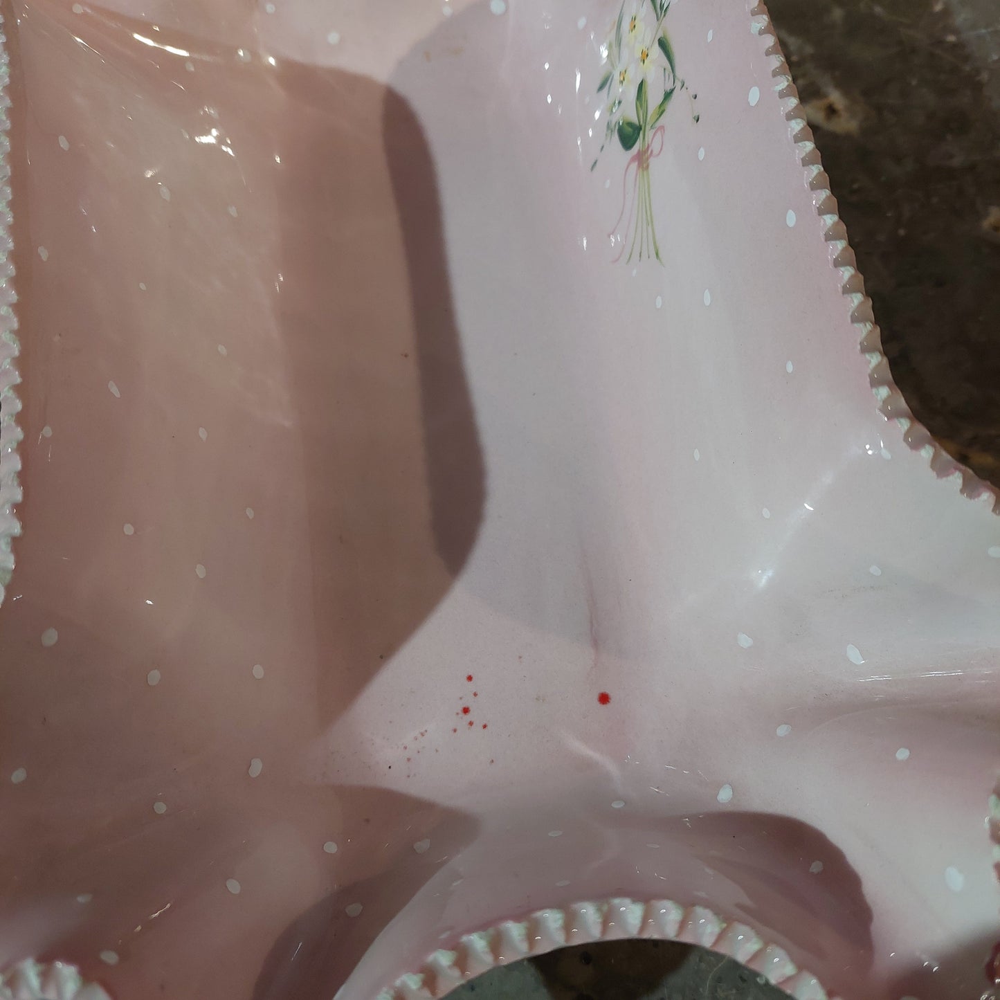 Svuotatasche Ceramica Rosa Art Objects Anni 50 Vintage