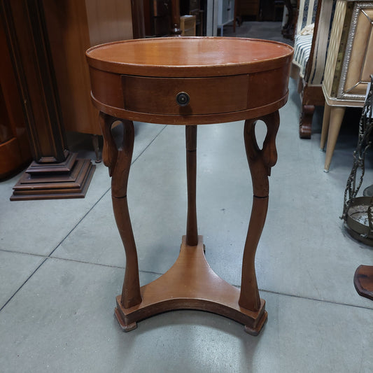 Tavolino 3/piedi Cigno 1/c "selva" Made In Italy D37x62h
