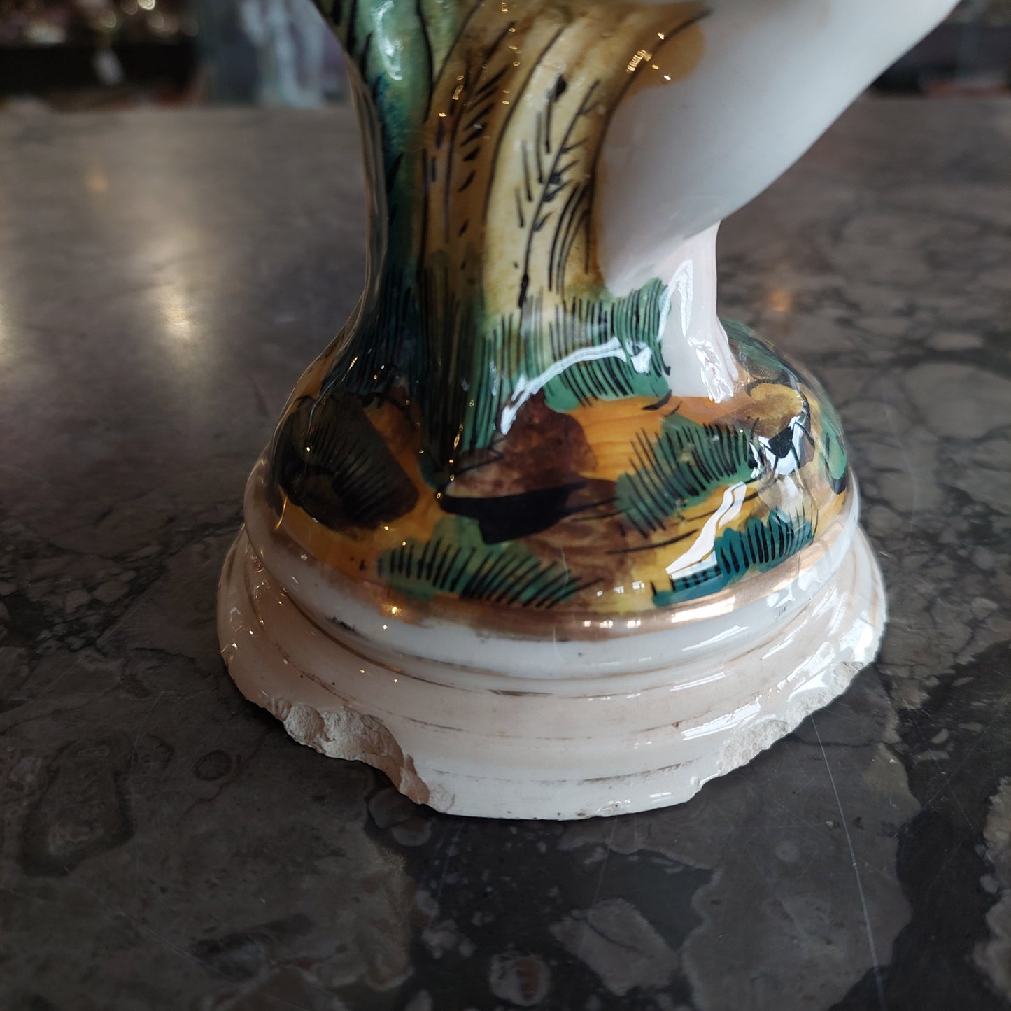 Statuina Puttino Porcellana* Capodimonte Anni '50 (base Lume)