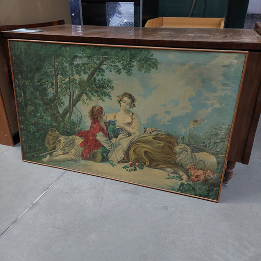 Quadro* Innamorati Scena Rinascimentale Cm101,5x62,5