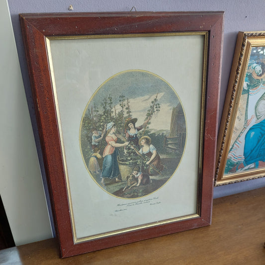 Quadro Stampa Serie "i Dodici Mesi Dell'anno" Cm31x41