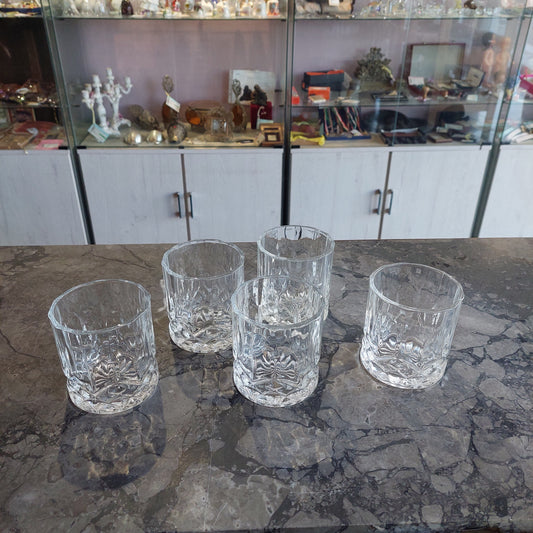 Set/5 Bicchieri Whiskey Vetro