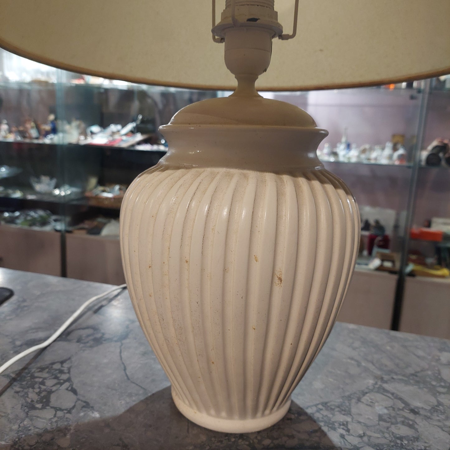 Lume Ceramica Crema Paralume Beige H52