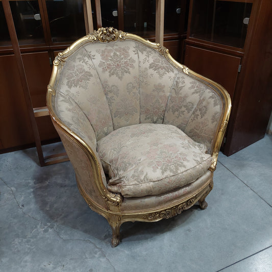Poltrona* Legno Oro St. Francese