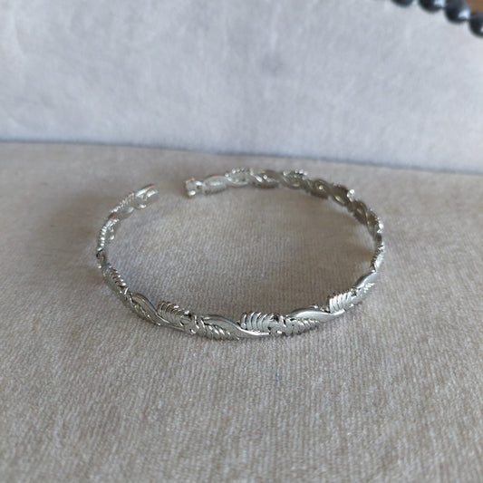 Bracciale Rigido Metallo Argentato