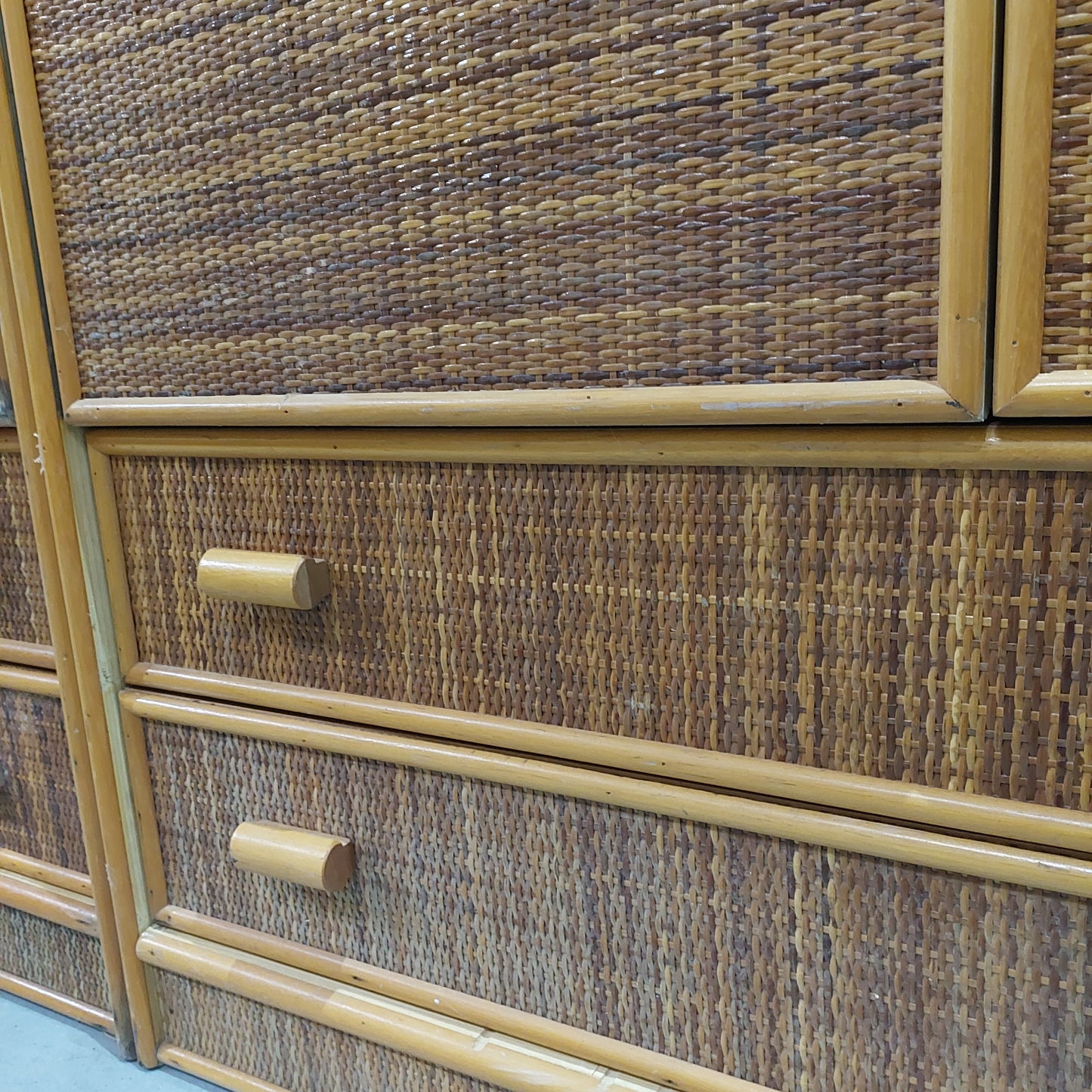 Armadio Bambù / Rattan Cm210x52x180h