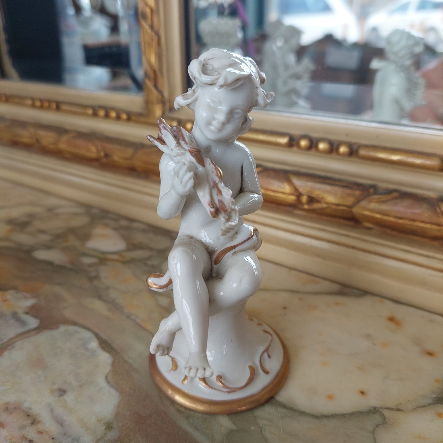 Set/4 Statuette Puttini Porcellana* Capodimonte