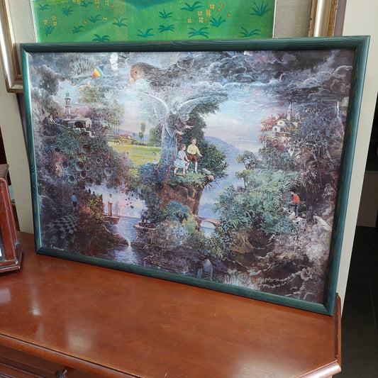 Quadro Stampa Realismo Magico F. Seresini Cm73x51