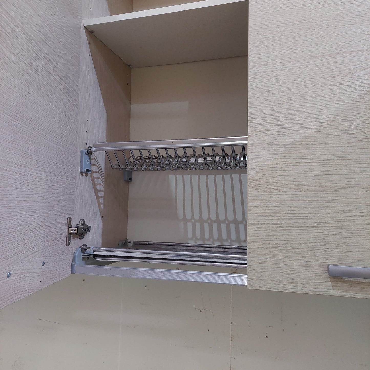Cucina Lineare Reversibile Effetto Eucalipto Bianco