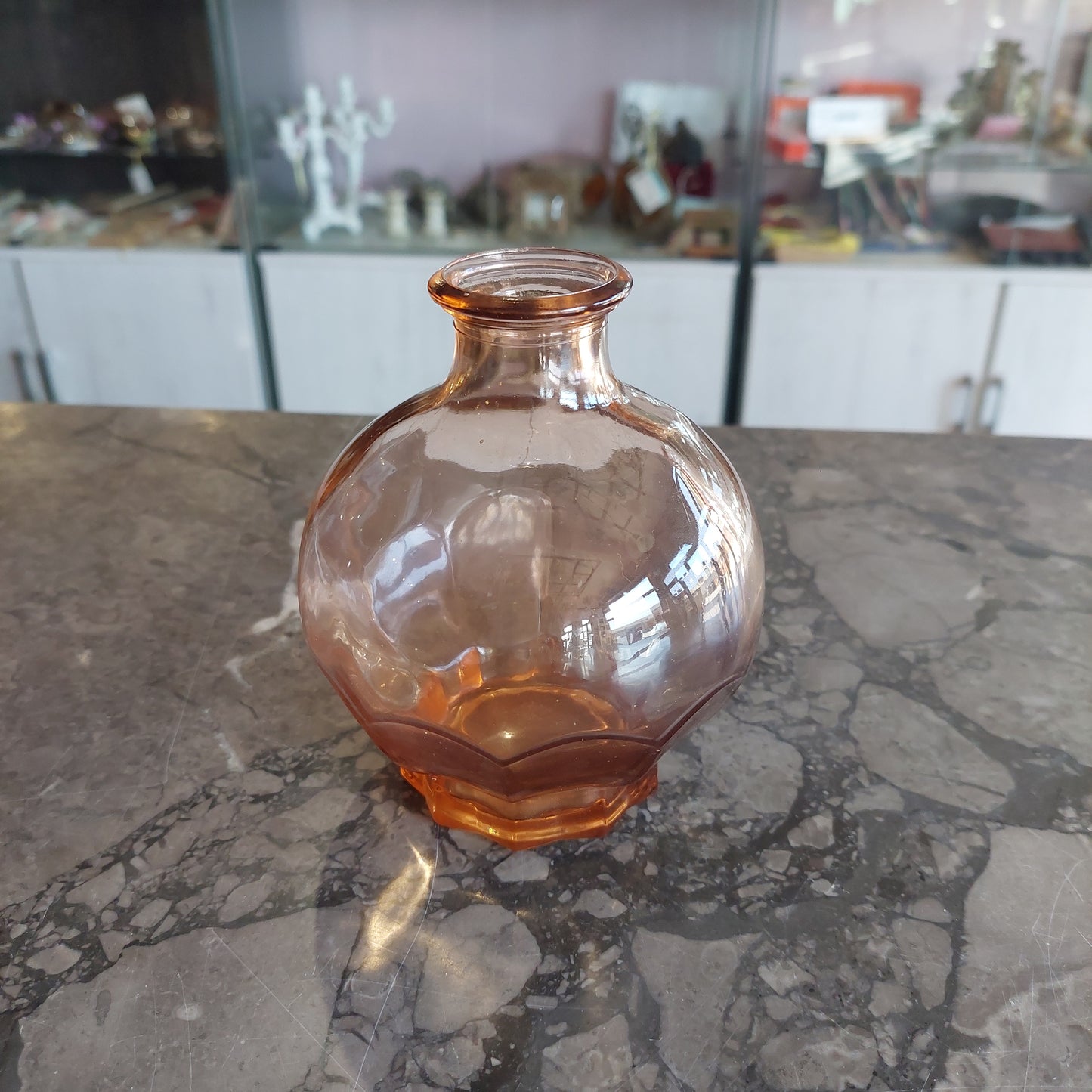 Bottiglietta/vasetto Vetro Rosa Vintage