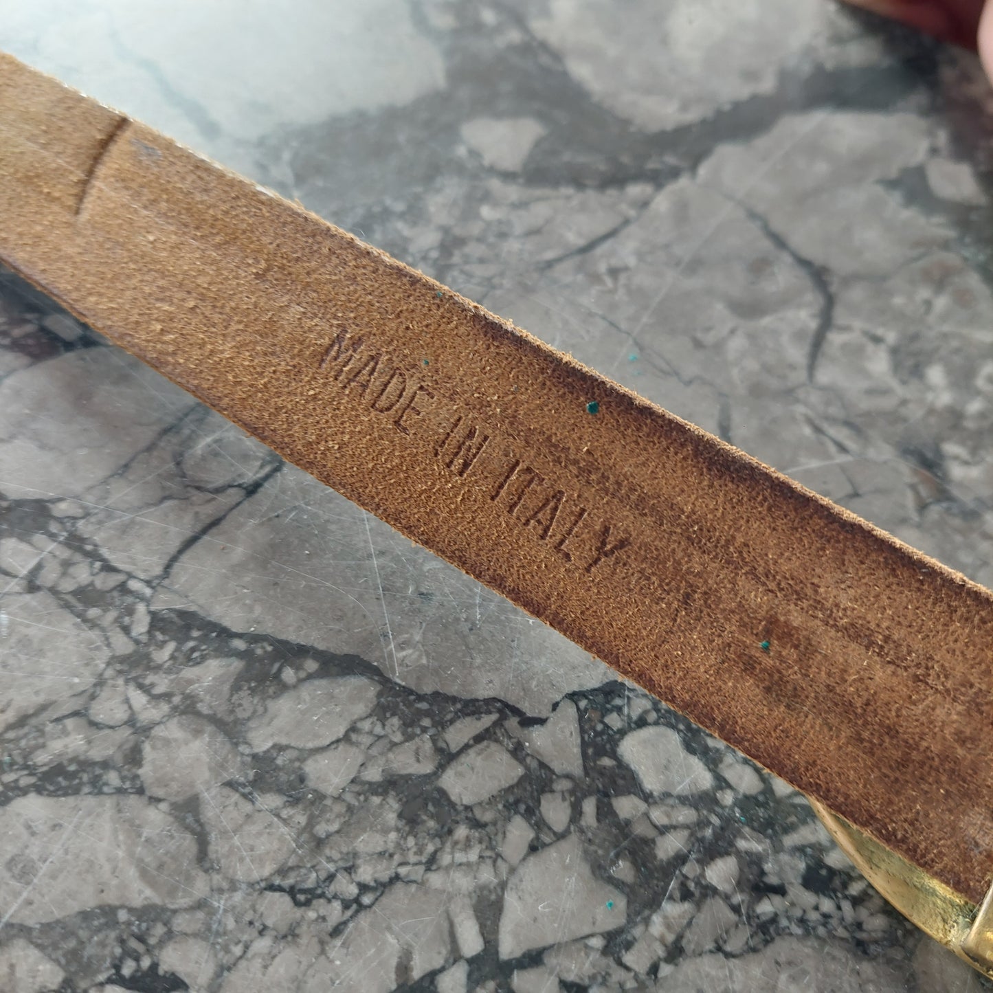 Cintura Handmade In Cuoio E Ottone* Vintage