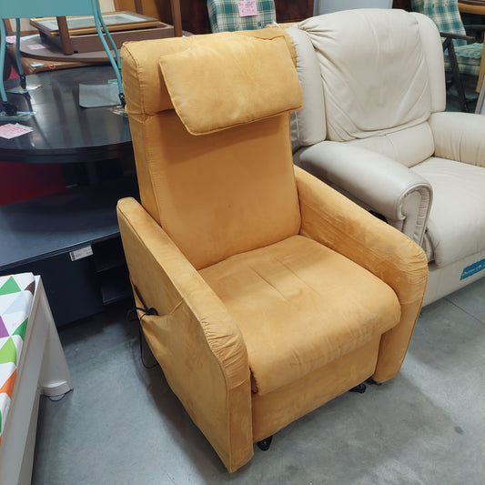 Poltrona Relax Elettrica Giallo Ocra "il Benessere" Tecno System