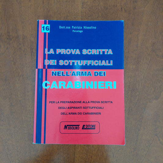 L/ La Prova Scritta Sottoufficiali Carabinieri