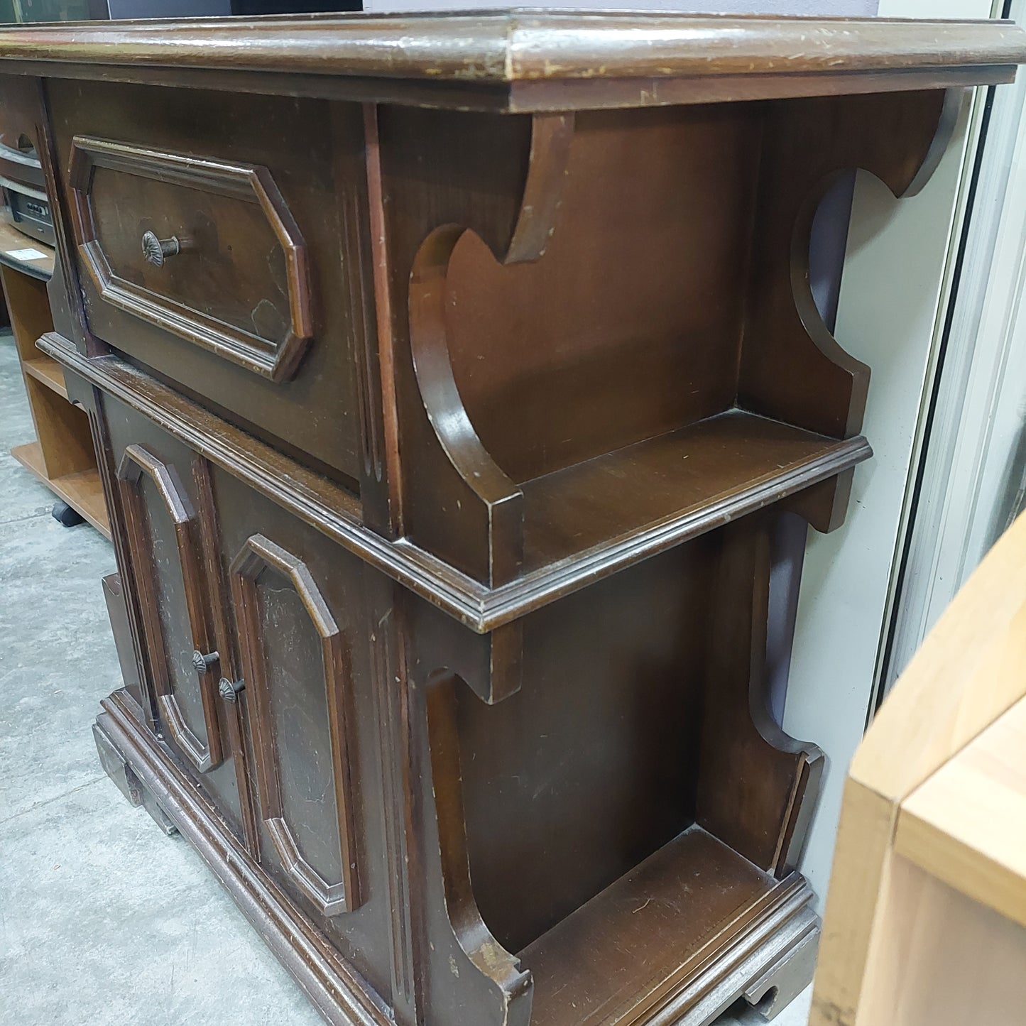 Mobiletto Legno Con Ruote 2/a Cm80x39x80h