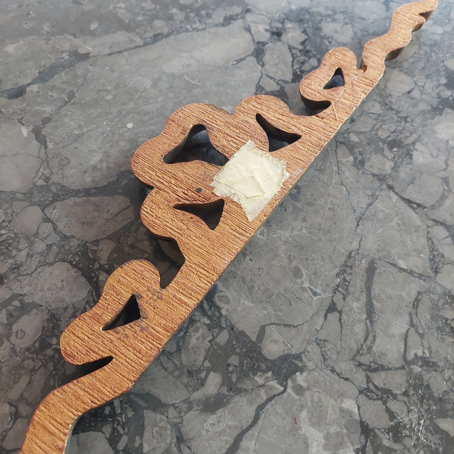 Fregio Fiocco Legno* Oro Cm49x9
