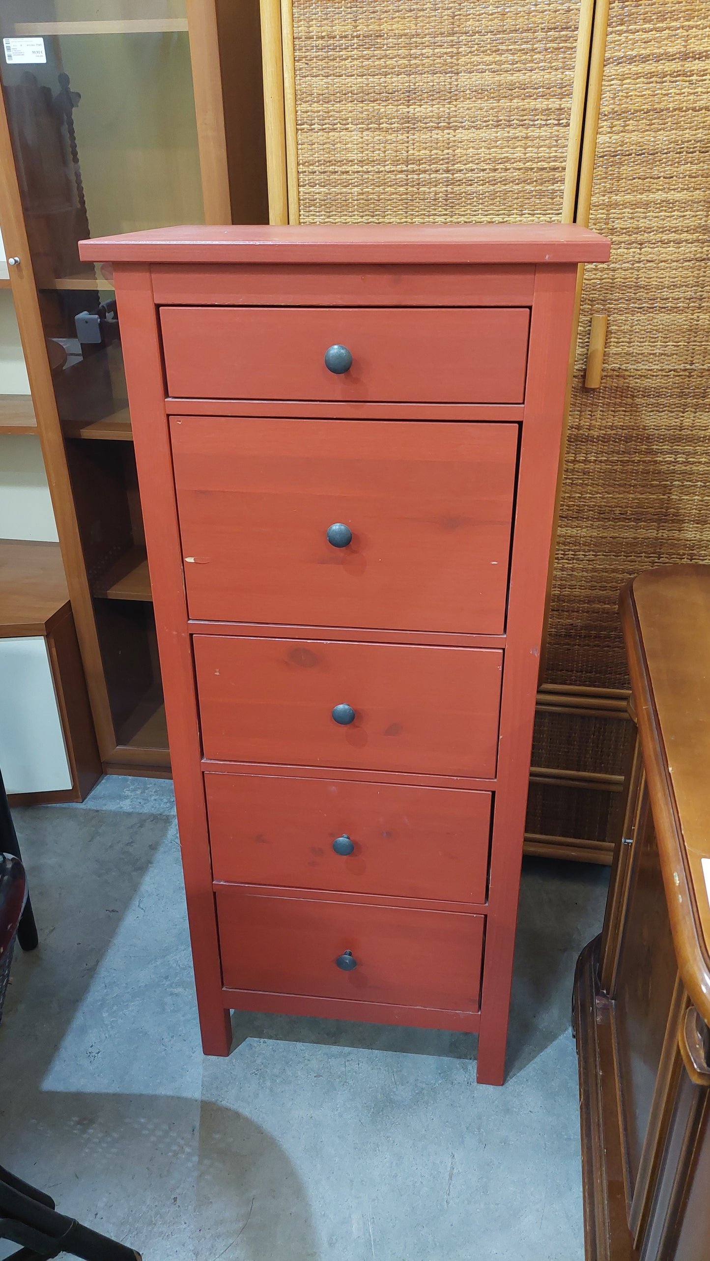 Cassettiera * Rossa 5/c Cm58x40x131