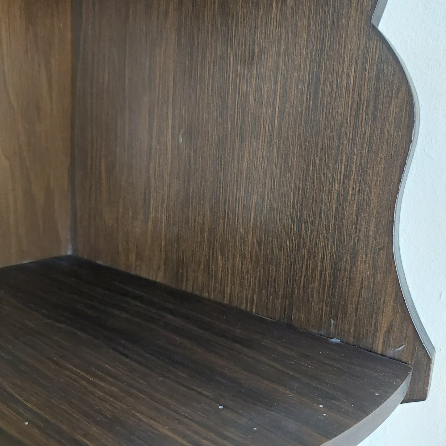 Angoliera Da Parete Legno 3/ripiani