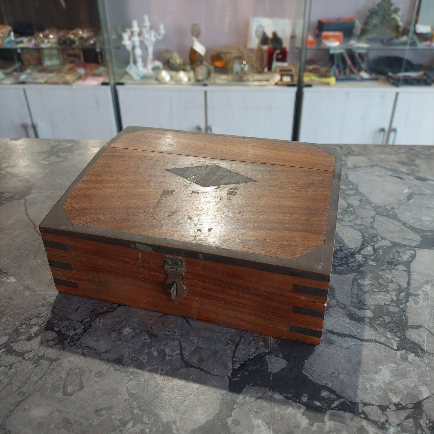 Scatola * Portagioie Legno Ottone
