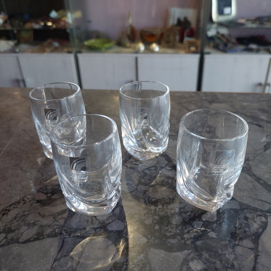 Set/4 Bicchierini Liquore Vetro Luigi Bormioli Light E Music