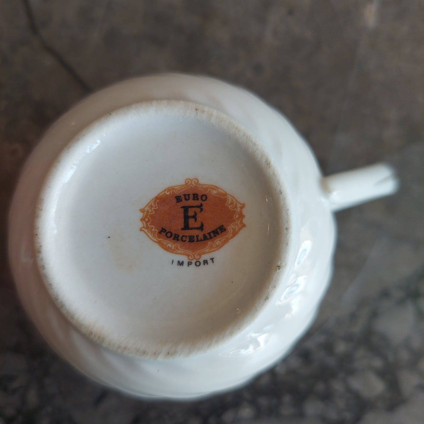 Tazza Antica Euro Porcelain Import Bordo Oro