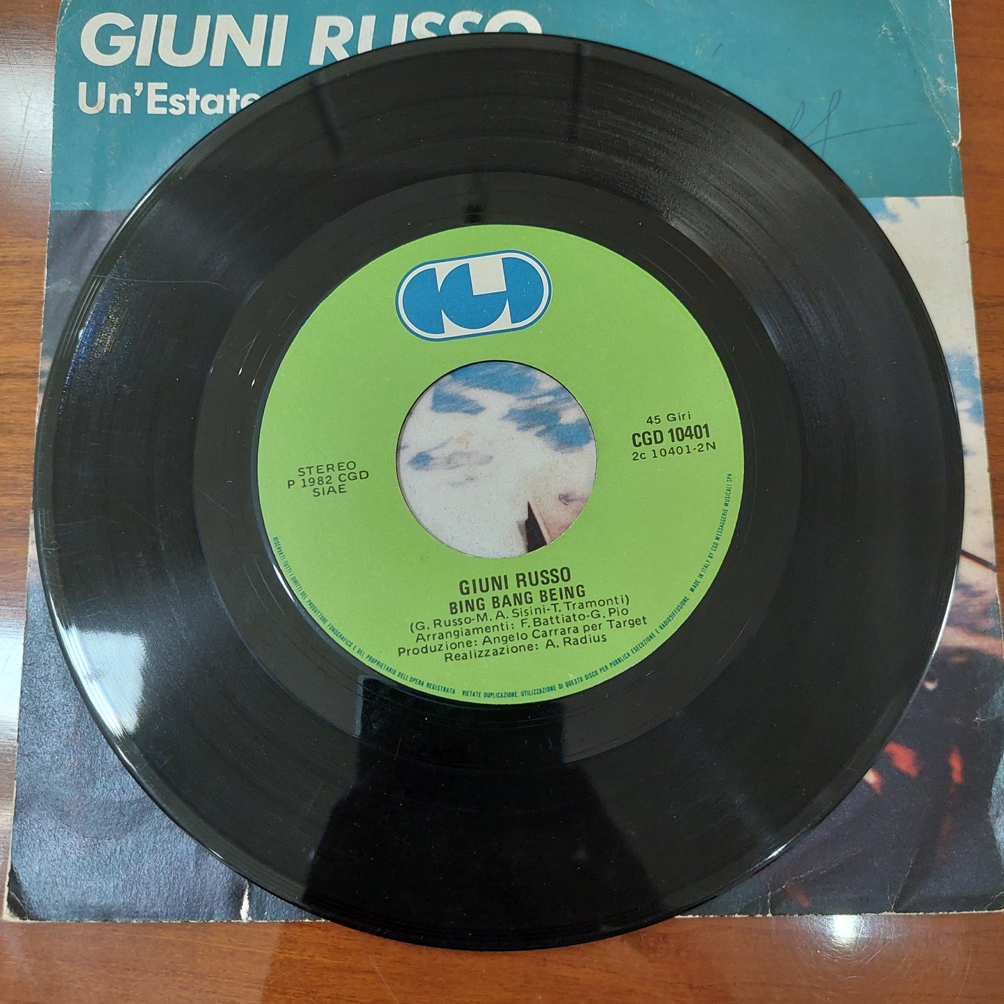 V/un'estate Al Mare - Giuni Russo (45 Giri)
