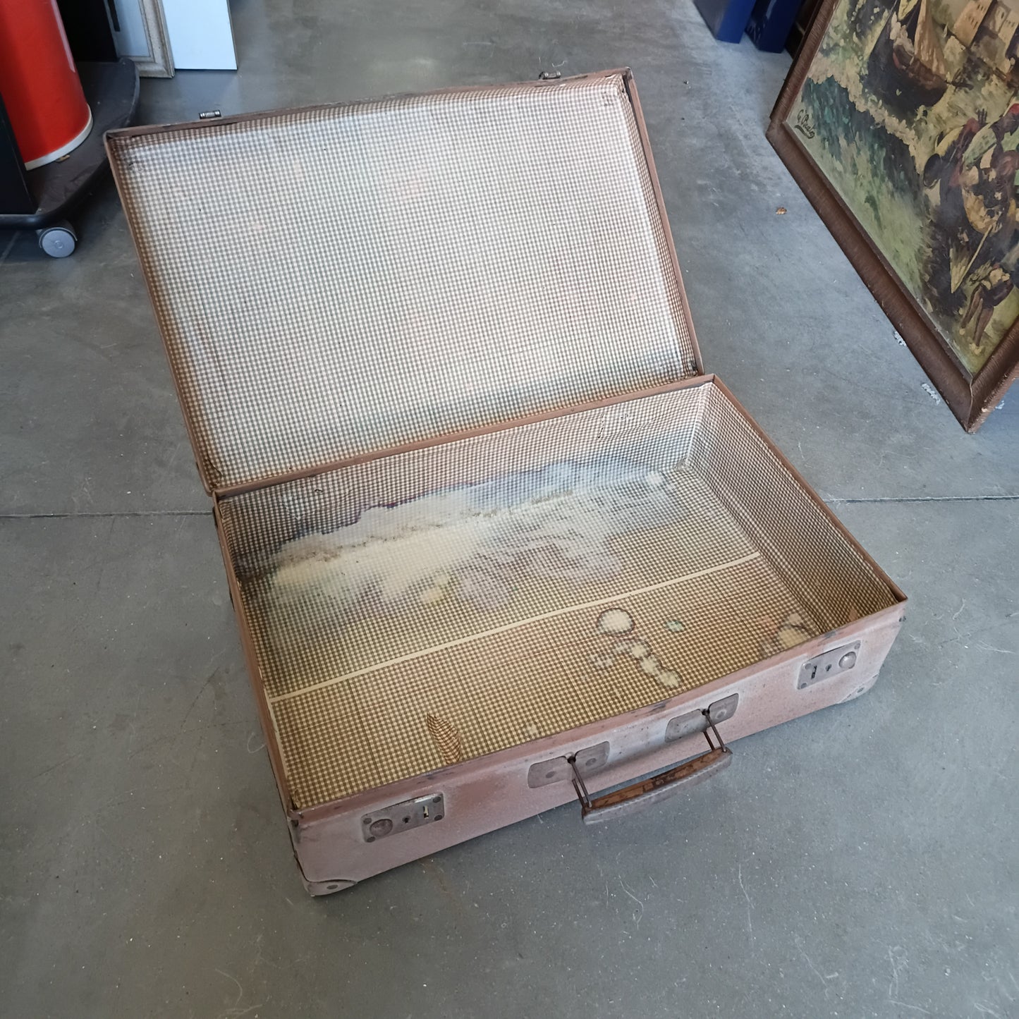 Valigia Di Cartone Vintage Cm50x32x15h