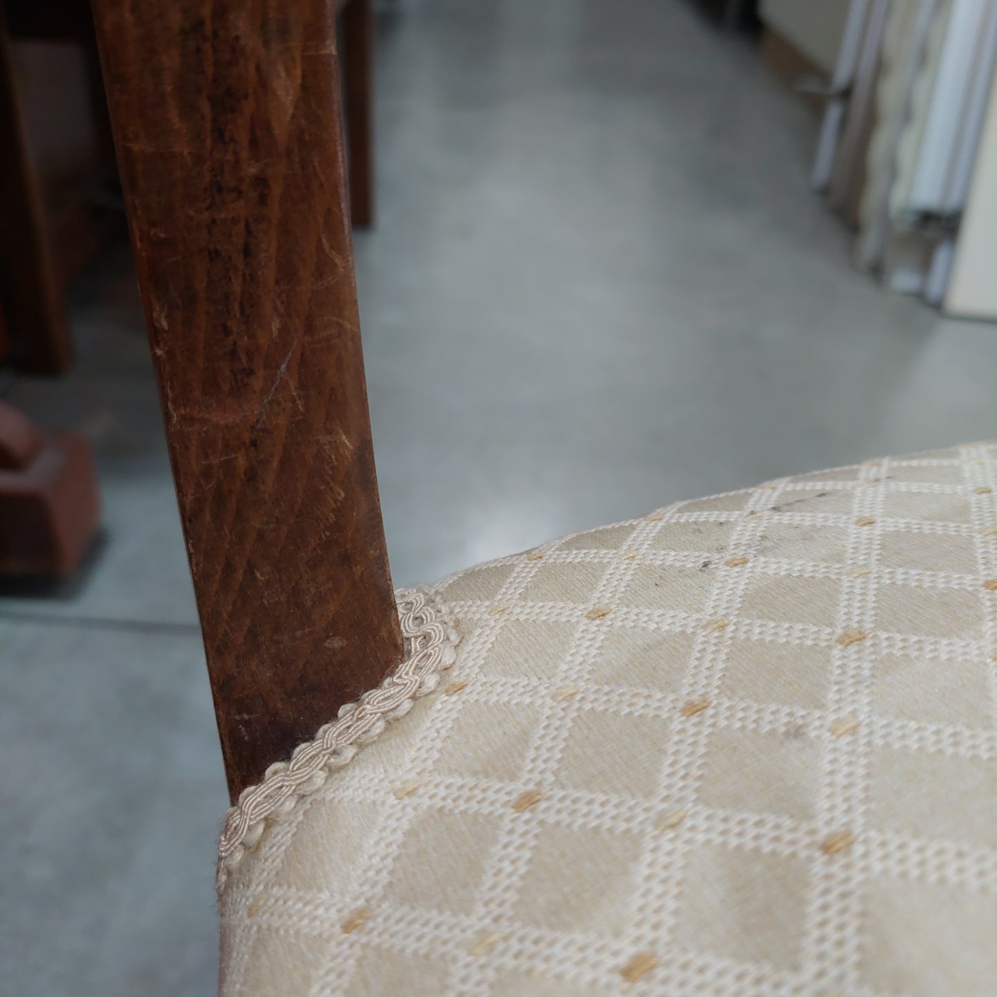 Set/4 Sedie Antiche Legno Imb.