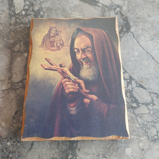 Quadretto Sacro Stampa Su Legno Cm15x20