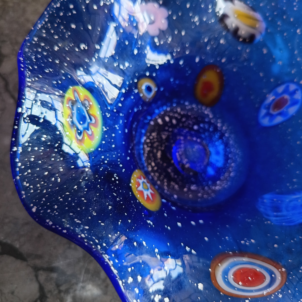 Ciotola Murrina Murano Blu