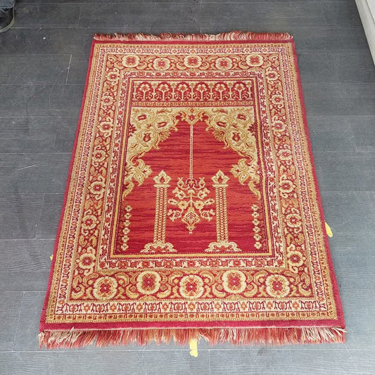 Tappeto Preghiera Turco In Lana Cm102x136
