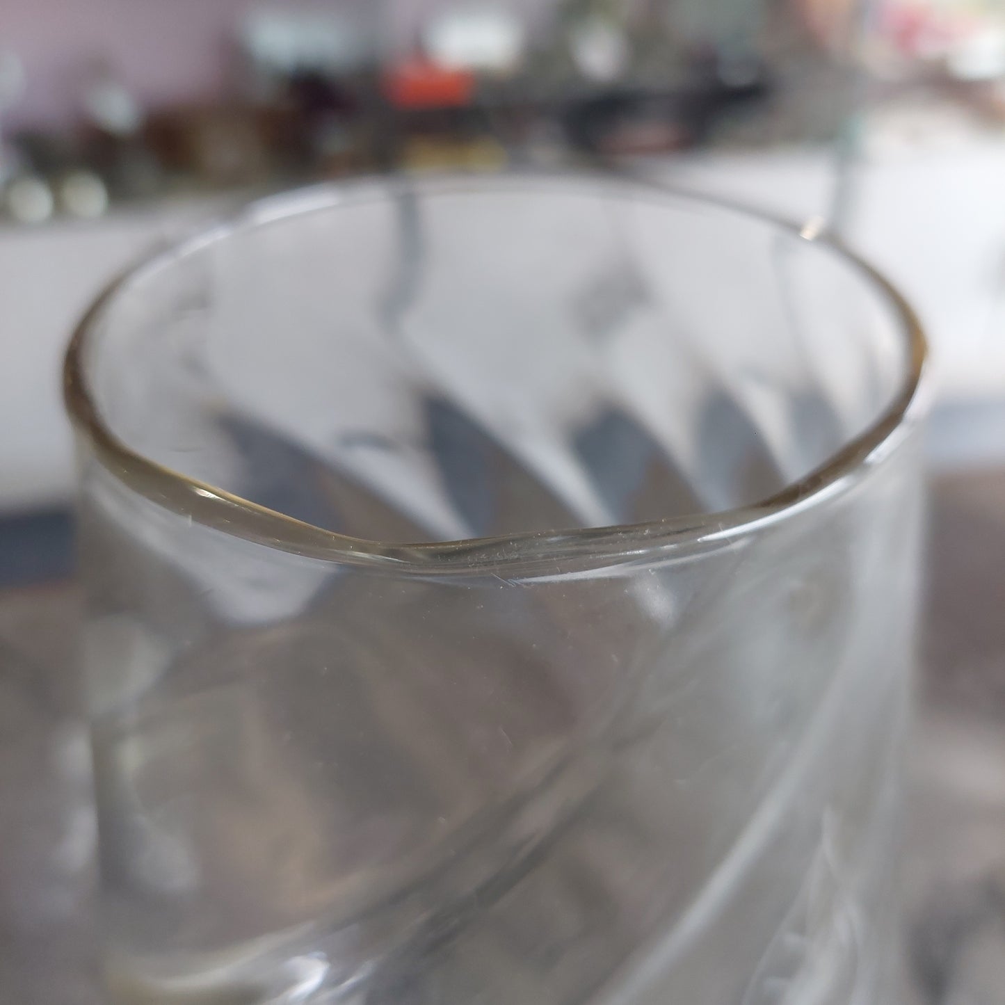 Vaso Cristallo Serigrafato Con Fiore D15x30h