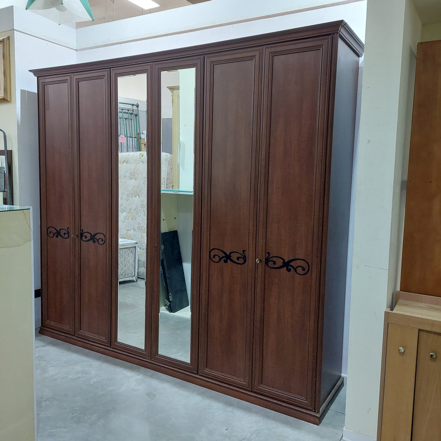 Armadio * Noce 6 Ante Cm285x60x248h