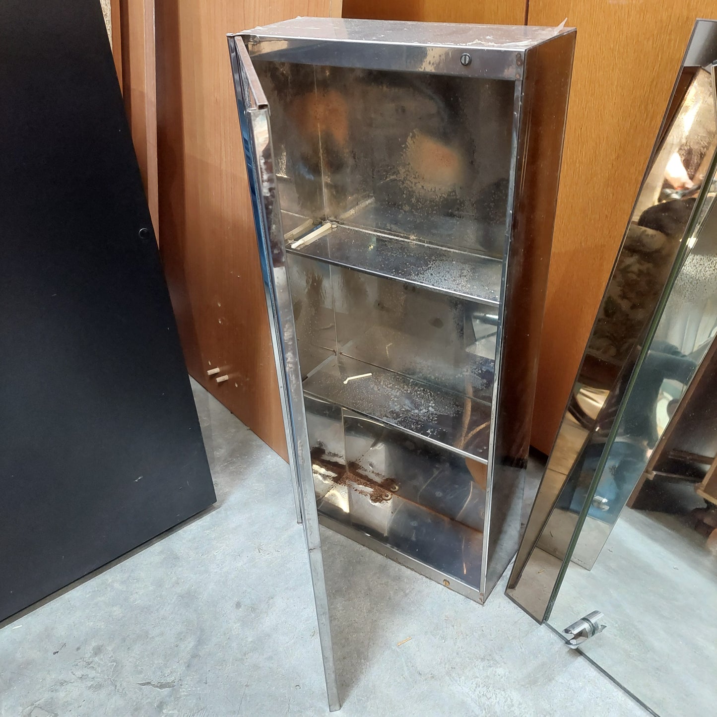 Specchio Bagno 2/l 2/a Anni 70 Cm120x68