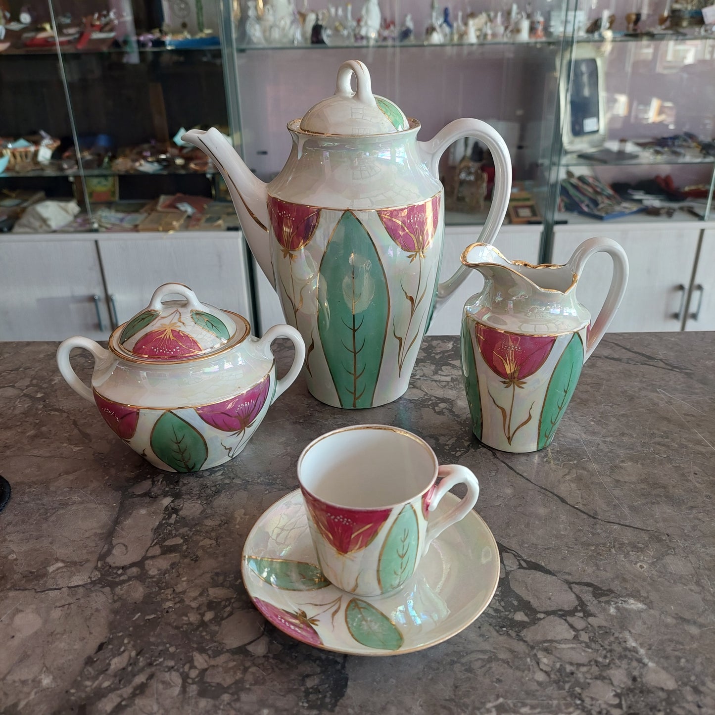 Servizio Caffè Porcellana Richard Ginori Vintage 10 +3