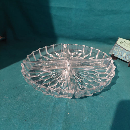 Set/4 Pezzi Antipastiera Cristallo* Molato