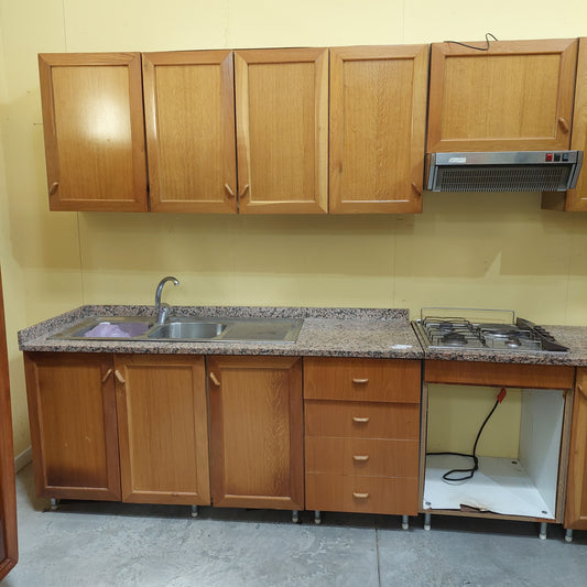 Cucina* Angolare Legno Marmo
