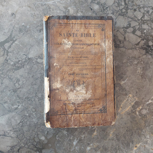 L/ "sante Bibble" Bibbia In Lingua Francese 1835