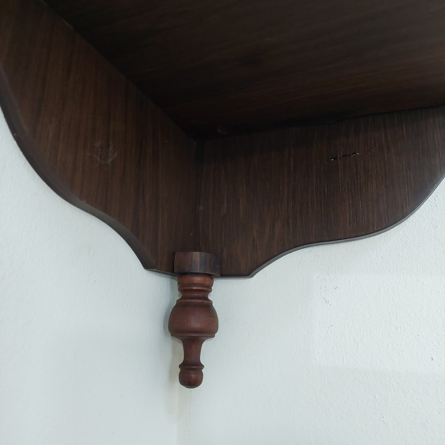 Angoliera Da Parete Legno 3/ripiani