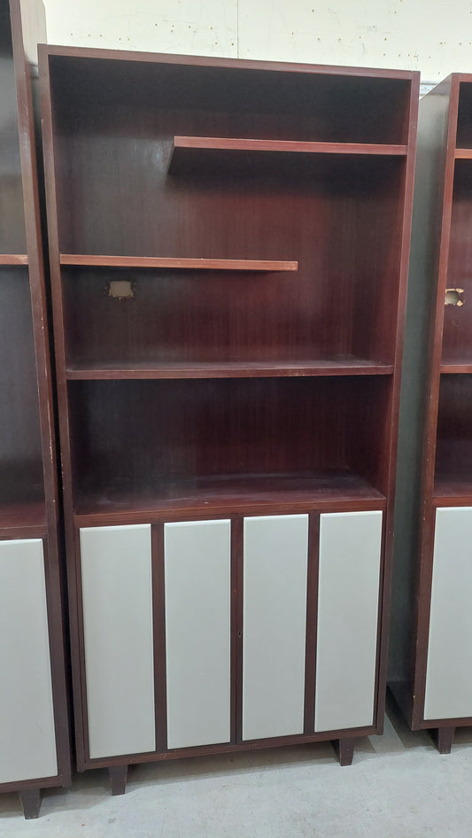 Libreria Legno* Bicolore Anni 70 2/sportelli