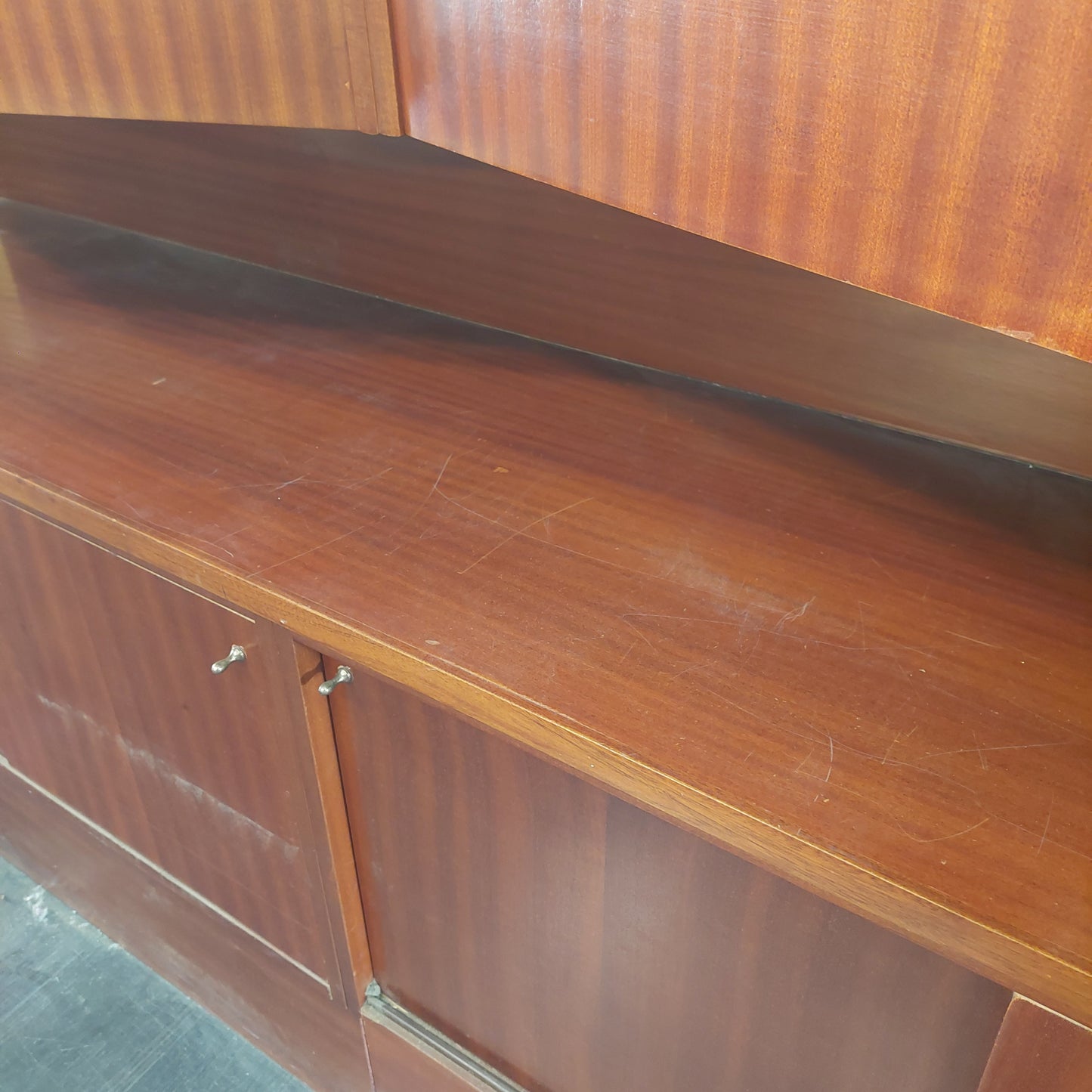 Vetrina Legno Sfaccettata 6/a 6/s Cm298x47x211h